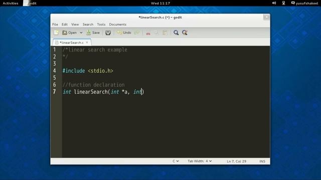 Searching Algorithm | Linear Search - step by step guide