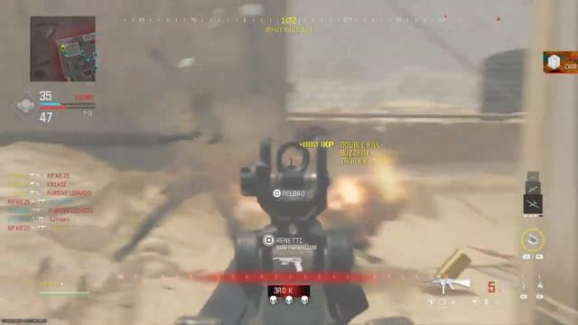 Call of Duty MW3 Team Deathmatch Rust map using AMR-9 submachine gun смотреть онлайн