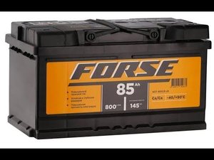 FORSE 6ст- 85A\h  EN 800A  -Автомобильный аккумулятор. Распаковка, обзор, тесты
