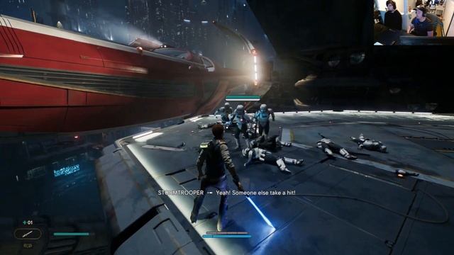 Star Wars Jedi Survivor - Dad & Son Let's Play - Part 1 (Full Game PS5) смотреть онлайн