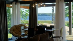 Видеообзор коттеджа категории VIP 1 на первой береговой линии