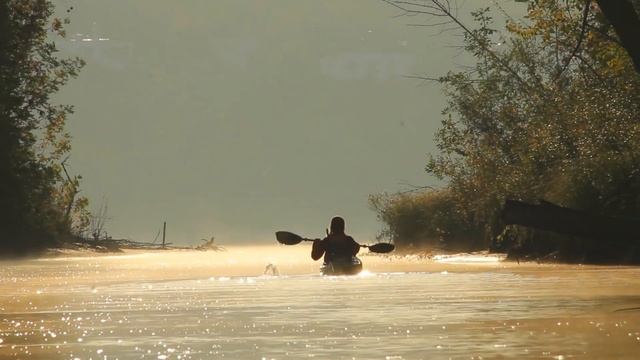 Каякер Самара золотой рассвет поход в золотую осень