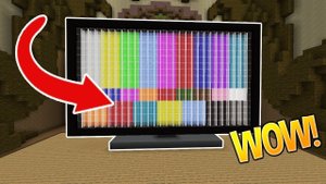 How to make a Working TV in Minecraft (No MOD) (No Command Blocks)