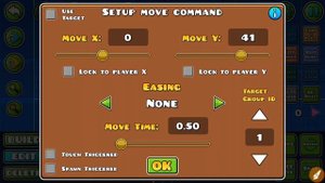 Как сделать двигающиеся объекты geometry dash!