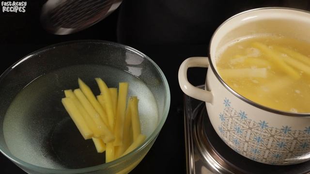 The Best Way To Make French Fries At Home! How To Make Perfect French Fries! Crispy Delicious