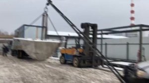 Подъемный кран на автомобиле Митсубиси Паджеро