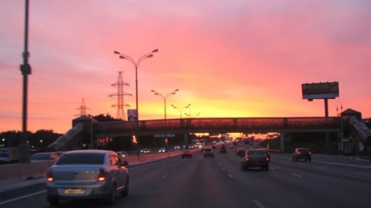 МКАД. Вечер. Москва смотреть онлайн