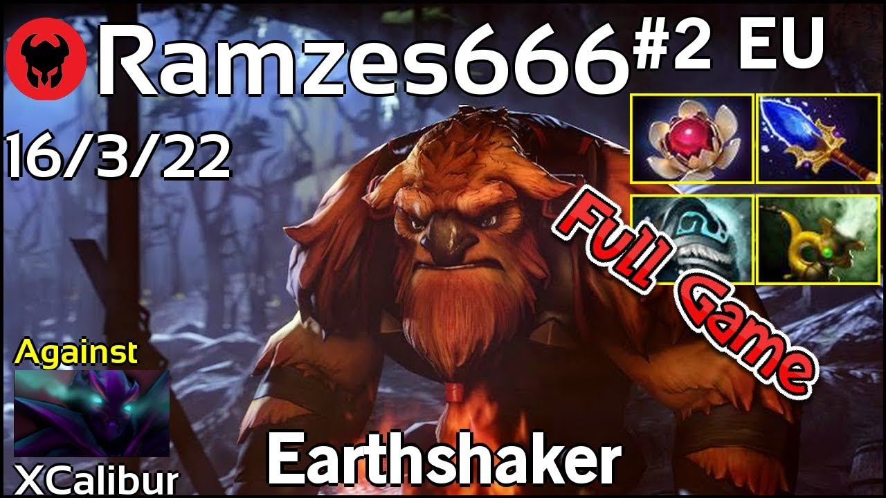 Ramzes666 plays Earthshaker!!! Dota 2 Full Game 7.21