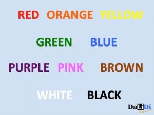 The Color Song - Red Orange Yellow Green Blue Purple Pink Brown White Black