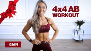 Caroline Girvan - 12 Minute 4x4 Abs Workout at Home - No Equipment |