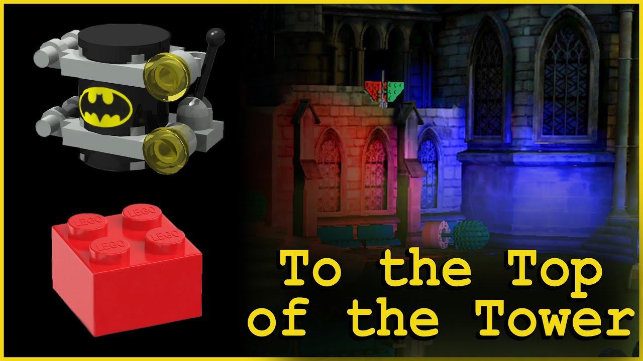 LEGO Batman: The Videogame | TO THE TOP OF THE TOWER - Minikits & Red Power Brick