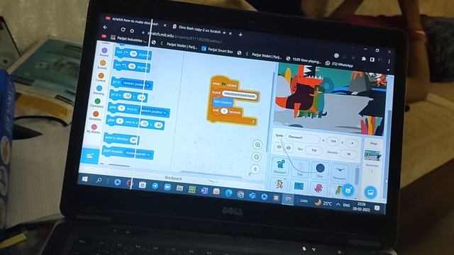 How to make a scratch project on dino bash (New dinosaur) смотреть онлайн