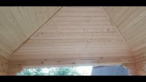 Строительство беседки из профилированного бруса