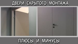Потайная дверь скрытого монтажа под покраску в квартире плюсы и минусы