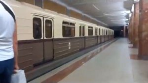 Перегонка "ретро-поезда" на станции Красносельская.