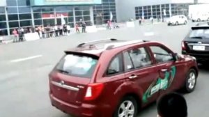 Соревнования Lifan X60 SUV (Лифан Х60 СУВ) на автодроме в Китае