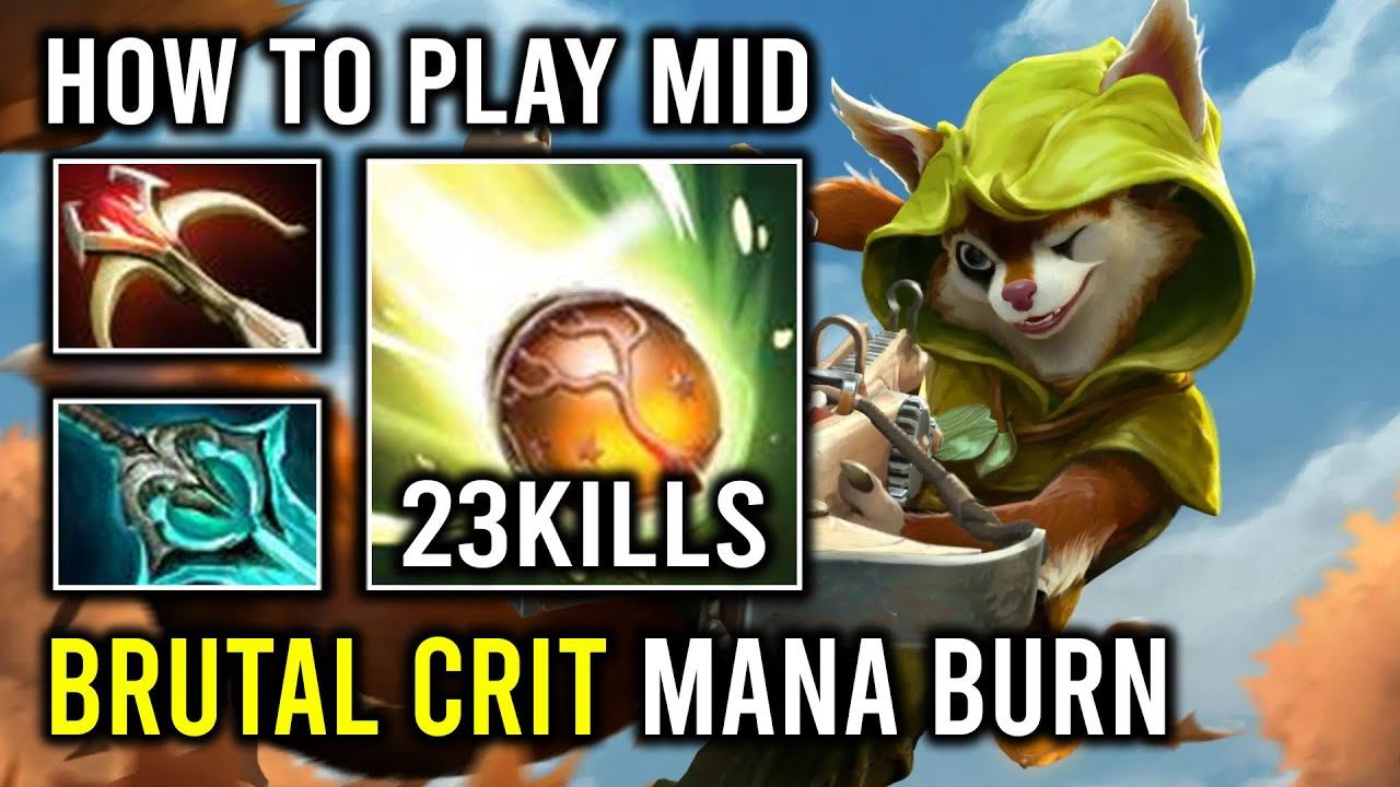 How to Play Mid Hoodwink Against Invoker in 7.35 with Mana Burn Crit Hit Like a Truck Dota 2 смотреть онлайн
