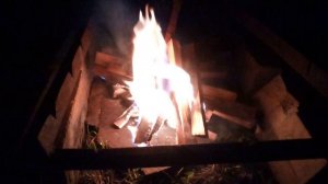 Костер. Вечерний огонь.