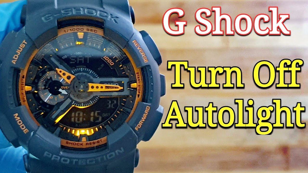 Casio G Shock | How To Turn Off Auto Light? (Autolight Setting) смотреть онлайн