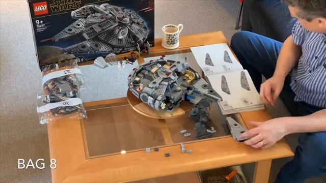 Star Wars Lego Millennium Falcon time-lapse build 75257 смотреть онлайн