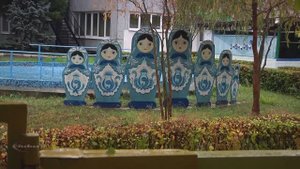 ул Красильникова и Гоголя. Осень, дождь. " Память... " г Сызрань "без прикрас".