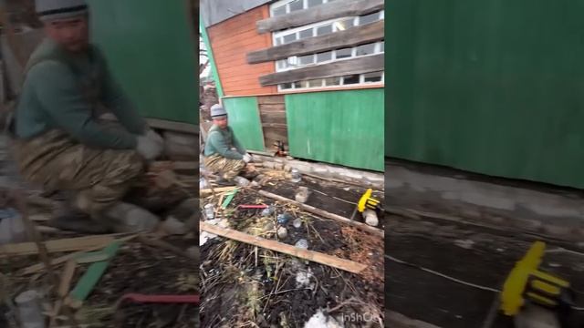 Поднятие старого дома, установка сваи под дом, замена старых лаг. смотреть онлайн