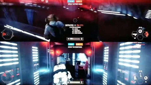 XB1X Star Wars Battlefront 2 G57, 2P local splitscreen Arcade on Command Center, Flame Trooper! смотреть онлайн