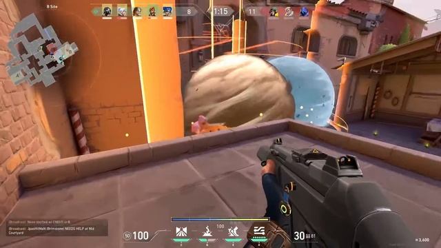 mini valorant montage - scrap clips 💙💗🤍💗💙 смотреть онлайн