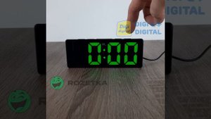 Годинник будильник DS-3806M цифровий регулювання яскравості дисплея термометр - Часы ДС-3806М