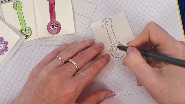 Бумажные сюрпризы 👍Скрепыши своими руками. Простые рисунки!