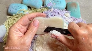 Soap relax ASMR soap cutting 💗 Релакс с мылом АСМР мыло Крашенное мыло