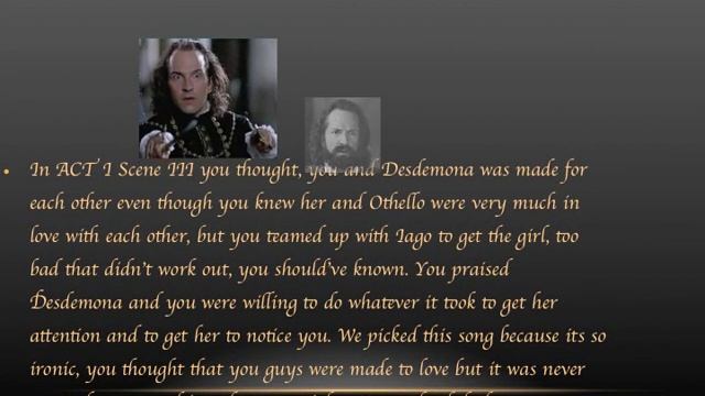 OTHELLO SOUNDTRACK смотреть онлайн