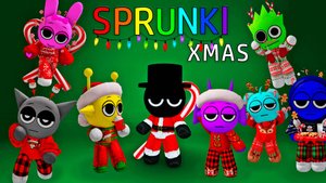 Милые НОВОГОДНИЕ СПРУНКИ в Роблокс CHRISTMAS SPRUNKI mod