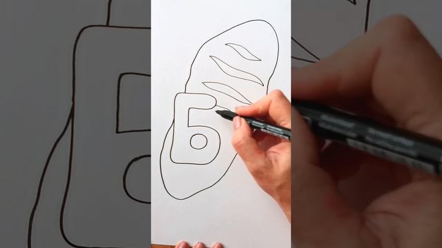 Рисуем БАТОН / АЛФАВИТ буква Б / Нарисуй Ка / Shorts смотреть онлайн