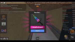 TRADING FOR CHROMA DEATH SHARD (ROBLO MURDER MYSTERY 2) (I KNOW IT WAS BAD TRADE)