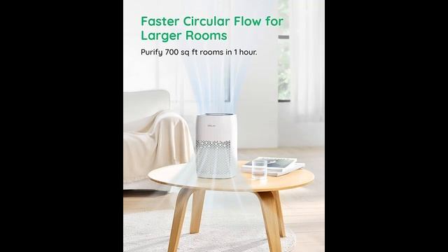 MILIN Air Purifier for Home with UV Light & True H13 HEPA Filter, 825 Sq Ft Coverage Odor Eliminato