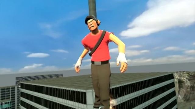 The Scout beats up The Pyro for no reason. смотреть онлайн