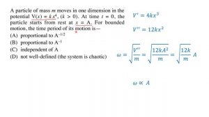 CSIR NET Coaching Classical Mechanics Part 6