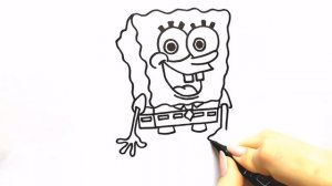 Как нарисовать Губка Боба Квадратные Штаны / Мультик раскраска Спанч Боб Сквэр Пэнтс / Нарисуй Ка