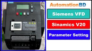 SIEMENS VFD Sinamics V20 parameter settings.