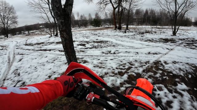 Первая зимняя Эндуро тренировка :