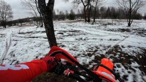 Первая зимняя Эндуро тренировка :)