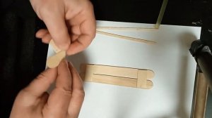 Скамейка из палочек для мороженого