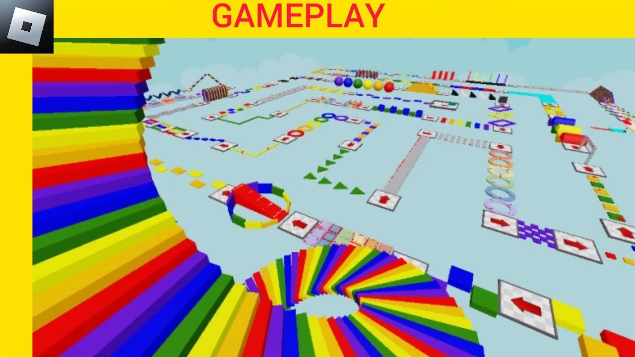 Gameplay of Очень Легко Обби! 🌈