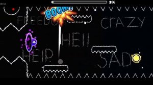 прохождение уровня тетрикс и Crazy Time в Geometry Dash