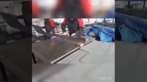 Видео от заказчика. Станок продольно-поперечной резки. Санкт-Петербург. Описание ниже под видео