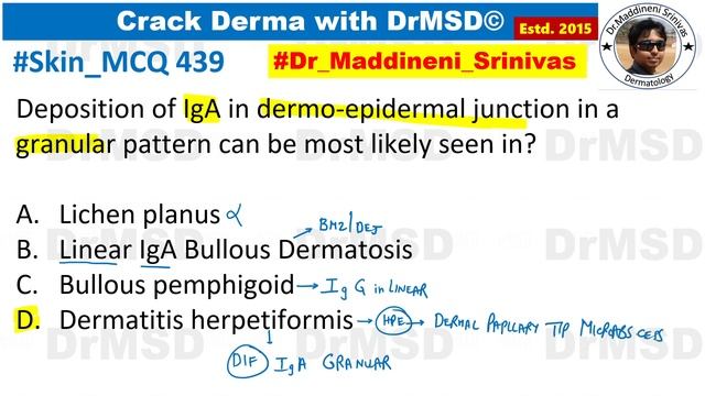 Dermatitis herpetiformis | DIF IgA Granular | Duhring brocq | LABD | CBDC | Bullous pemphigoid  |