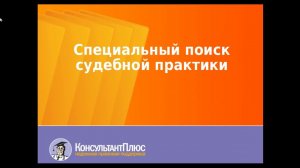 'Специальный поиск судебной практики'