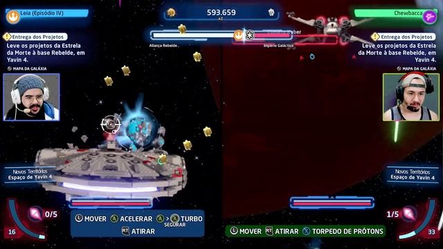 LEGO STAR WARS: A Saga Skywalker CO-OP #14 - Batalha na Estrela da Morte! Gameplay Tela Dividida смотреть онлайн