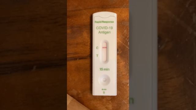 COVID Rapid Antigen Test Timelapse (negative)